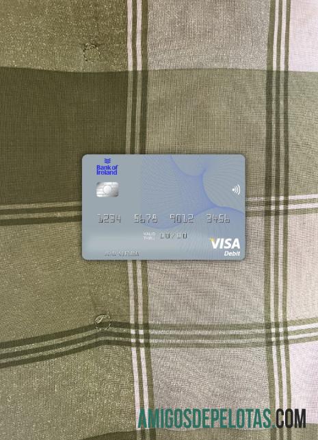 Cartão de Débito Visa do Banco da Irlanda da Irlanda Photolook Front amostra